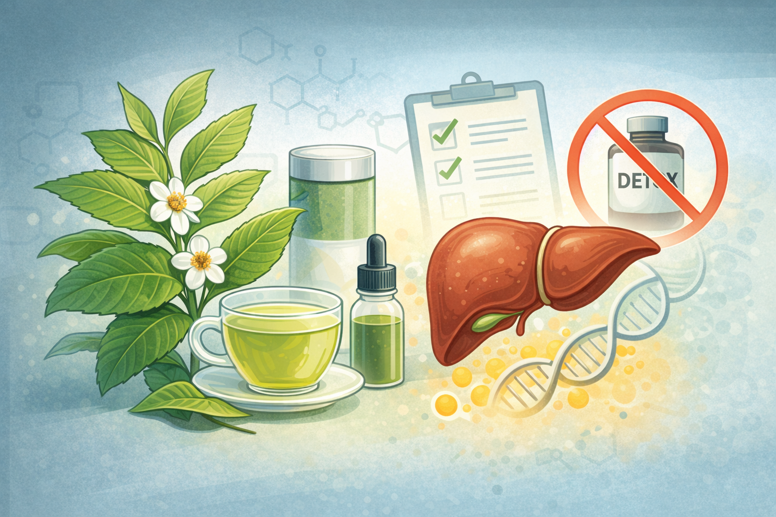 Camellia Sinensis Explained: Green Tea Extract and Liver Support Without Detox Claims